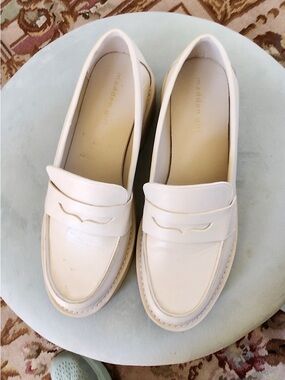 Madden Girl Cream Penny Loafers